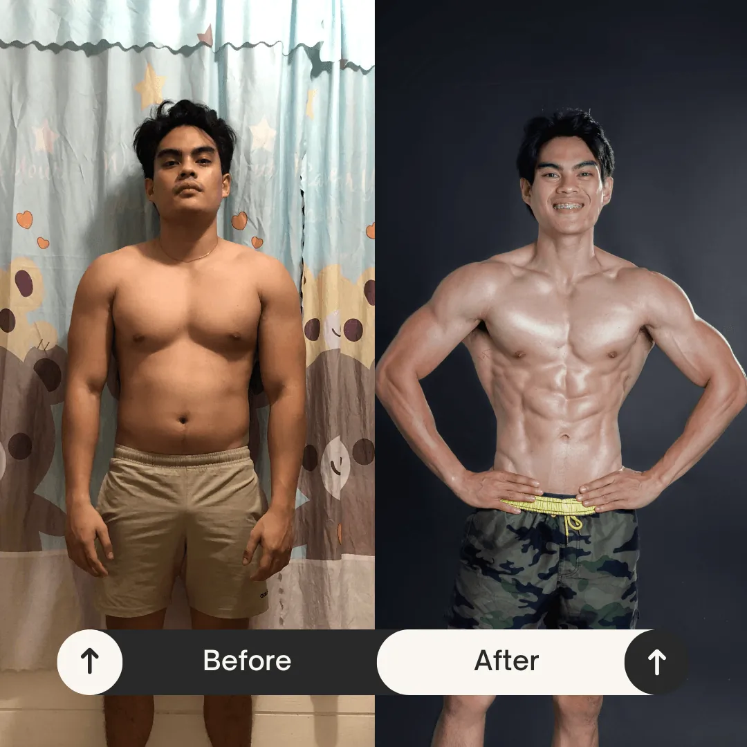 Enver Florendo before and after transformation